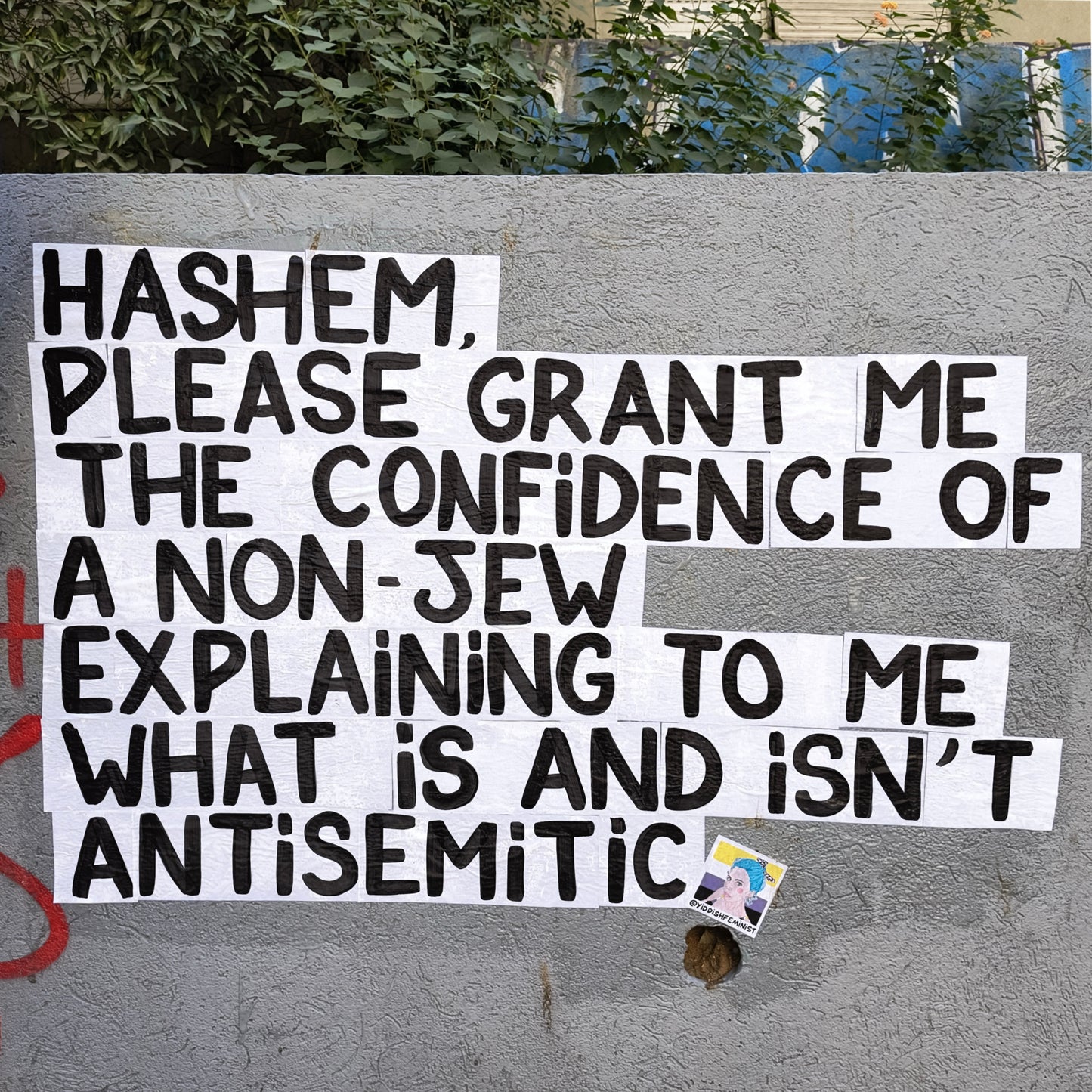 Hashem Grant me the Confidence - Photography by Yiddish Feminist